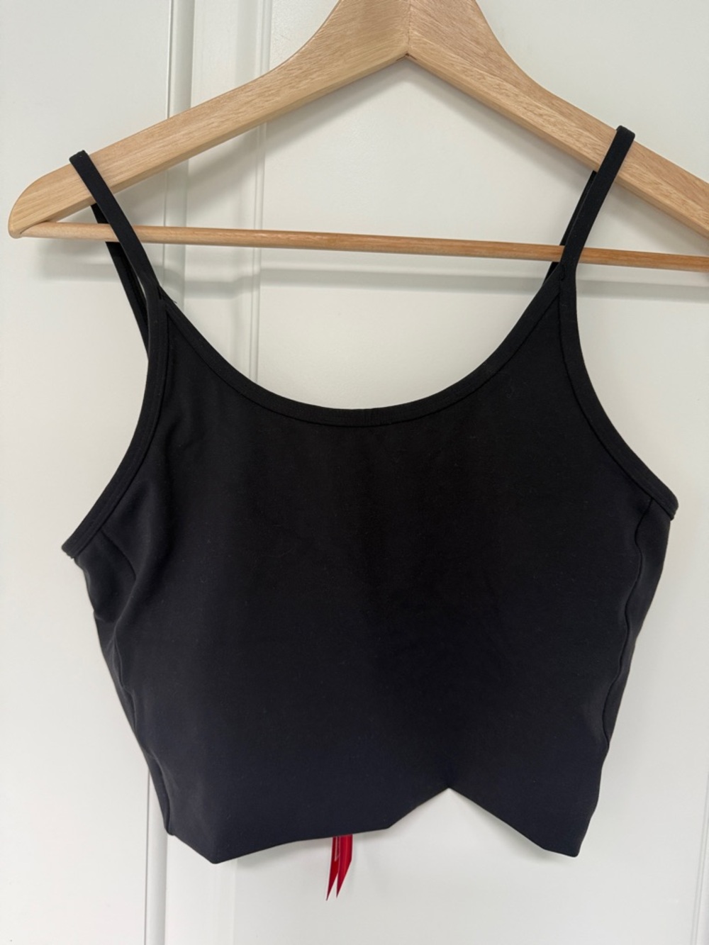 LOF Black Cropped Camisole with Thin Straps